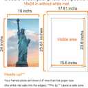 SESEAT 16x24 Picture Frame Black Set of 6, Display Pictures 16x24 Without Mat for Wall Mounting, Wall Gallery Poster Frames