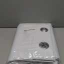 XWZO 100% Blackout Curtains 2 Panels with Tiebacks- Heat and Full Light Blocking Window Treatment with Black Liner for Bedroom/Nursery, Grommet Top, White, W52 x L84 Inches Long, Set of 2