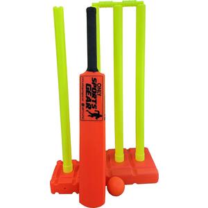 Kids Plastic Cricket Set Includes Bat Ball Stumps Base & Carry Bag, 31"