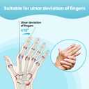 DrFinger Finger Ulnar Deviation Splint Brace, Finger Joint Deviation Orthopedic Corrector With Metal Bracket-Beige-(Left-M) (Beige, M)