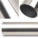 2.25 Inch DIY Custom Mandrel Exhaust Pipe Tube Pipe, 40 Inch Straight Pipe, 2.25''OD Straight & Mandrel Bend Pipe(45/90/180 Degree) Kits, T304 Stainless Steel, Universal Fitment - 4PCS