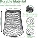 10 Pcs 9.13"9.13" Chicken Wire Cloche Plant Covers Garden Netting Metal Heavy Duty Plant Protectors from Animals for Keeping Bunnies Chicken Squirrels Birds Other Out