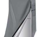 Refrigerator Cover, Waterproof & Dustproof Cover for Protecting Upright Freezers-Suitable for Cold Rooms,Grey (24"W x 26"D x 60"H)