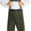 Morph Lederhosen Men Costume, Bavarian Oktoberfest Outfit, German Traditional Attire for Adults, Oktoberfest Outfits Men (Large)