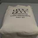 100% Cotton Percale Queen Sheet Set 2 Sheets and 2 Pillowcases White
