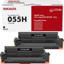 055H Black Toner Cartridge for Canon Cartridge 055 MF743Cdw MF741Cdw 2-Pack