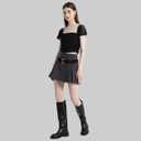 Womens Knee High Boots Chunky Sole Platform Boots Side Zipper Long Riding Boots Daily Dress Comfortable Chelsea Black Knee High Boots for Women (Black)