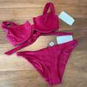 Zaful Underwire Ribbed Cheeky Bikini Swimsuit Size M