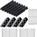 Grill Parts Replacement for Weber Genesis II E-410, S-410, Genesis II LX E-440, S-440, Weber 66089, 66097, 66041, Stainless Steel Grates Porcelain Grids Heat Plate Deflectors and Flavorizer Bars