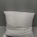 Oubonun 20 x 20 Throw Pillow Inserts (Set of 2) with 100% Cotton Cover - 20 Inch Square Interior Decorative Sofa Pillow Insert Pair - White Couch Pillow