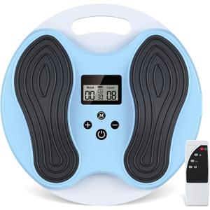 EMS Foot Massager for Neuropathy,NMES Foot Circulation Stimulator for Pain Relief, Plantar Fasciitis & Muscle Recovery,TENS Unit Muscle Stimulator with 4 Electrode Pads,10 Modes 20 Intensities
