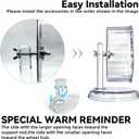 Silent Hamster Exercise Wheel,8.3 Inch Quiet Spinner Hamster Running Wheel,Silent Wheels with Anti-Skid & Adjustable Stand for Gerbils, Mice, or Other Small Pets,Transparent