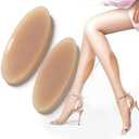 Yosoo Health Gear Adhesive Calf Pads, Soft Silicone Calf Corrector, 120g/Pair Calf Pads Skin Color Self Adhesive Correct Leg Shape Women Leg Corrector for Calfs, Skin Friendly Visually