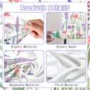 Purple Butterfly Arch Backdrop Covers, 6 Ft Stretchy Arch Backdrop Stand Cover, Garden Floral Photography Background Arch Stand Cover for Baby Shower Birthday Wedding Decor