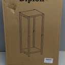 Tall Plant Stand Indoor, 31 Inch Plant Stands, 2 Tier Metal Plant Stand with Heavy Duty Wood, Rustic Brown and Black