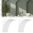 2-Pack Round Doorway Arch Kit, Pre-Curved Drywall Form for Easy DIY Installation, Creates Half-Circle Top on Any Interior Doorway, Add Modern Rounded Corners to Your Home Decor (9"x9"x5")