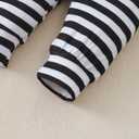 Baby Boy Clothes Infant Newborn Outfits Long Sleeve Letter Print Romper + Hat + Pants Set (0-3 Months)