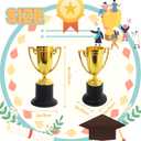 24 Pack Mini Trophies for Kids Awards,Plastic Gold Award Trophy Cups,Golden Award Trophy Cups Set,Gold Participation Trophys Cup for Party Favors,Rewards,Props,Sports,Competitions(4 in)