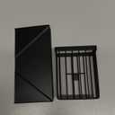 Cisily Sponge Holder for Kitchen Sink, Sink Caddy Organizer with High Brush Holder, Kitchen Countertop Organizers and Storage Essentials, Rustproof 304 Stainless Steel (Black, 9.25)