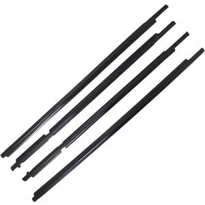 WFLNHB 4PCS Weatherstrip Window Sealing Strip Moulding Trim Outer Door Seal Belt 75722-60080 Replacement for Toyota Land Cruiser Prado 120 Series/Lexus GX470 2003-2009