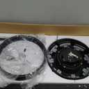 DWVO 60 Inch Black Ceiling Fan with Light and Remote, DC Fanlight for Indoor Outdoor, Modern Ceiling Fan with Reversible 6 Speeds, 3 Color Temperatures, Memory Function, Quiet Motor