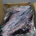 HOUSE DAY Velvet Skirt Hangers 36 Pack, Black Velvet Pant Hangers with Adjustable Clips, Space Saving Slim Shorts Hanger, Heavy Duty Non Slip Clip Hanger for Pants, Skirts, Shorts