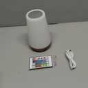 Auxmir LED Night Light Bedside Lamp Touch and Remote Control Dimmable Tabletop 13 Colors Changing 5 Brightness Adjustable Rechargeable Portable Lamp for Baby Kids Bedroom Living Room Outdoor Camping (Brown)