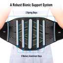 YAHA Back Brace for Lower Back Pain Relief for Women/Men with Lumbar Pad, Back Support Belt with 7 Stays for Heavy Lifting, Sedentariness, Breathable Lumbar Support for Herniated Disc, Sciatica -(Black, L)
