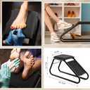 Geelin Shoe Fitting Stool with Padded Seat, Household Shoe-Changing Stool for Shoe Stores, Entryway, Bedroom, Gym Changing Rooms and Shopping Mall, 30.51 X 10 X 13.98 Inches / 77.5 X 25.4 X 35.5 Cm