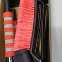 FOVAL 27" Snow Brush with Wider Ice Scraper (4.73" Width)(2 Pack), Snow Removal Car Brush with Comfortable Foam Grip for Cars, Trucks, SUVs, Windshield (Heavy Duty ABS, PVC Brush) (Black)