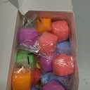 24 Pack Slow Rising Stress Cube , Dough Stress Balls Soft Fidget Squishy Toys for Anxiety Relief, Pull Stretch Classroom Prize Party Favors Toys for Kids