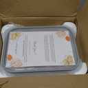 3-Pack 35 oz Borosilicate Glass Food Storage Containers with Lids, Stackable Airtight Glass Meal Prep Containers for Lunch & Leftover, BPA-Free & Leak Proof, for Microwave, Oven, Dishwasher