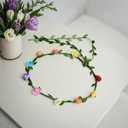 16 PCS Flower Crown Headbands,Boho Floral Wreath for Women,Fairy Crowns for Tea Parties,Luau,Weddings & Fairy Party Favors