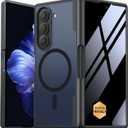 MOBOSI Magnetic for Z Fold 5 Case with Privacy Screen Protector, Compatible with Magsafe, Full-Body Slim Coverage Hinge Protection, Shockproof Phone Cover for Samsung Galaxy Z Fold5, Jet Black