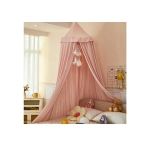dix-rainbow Princess Decor Canopy for Kids Bed, Soft and Durable Bed Canopy for Girls Room Tent Canopy Dreamy Mosquito Net Bedding, Children Reading Nook Canopies Indoor (Pink)