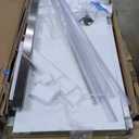 Shower Door,56-60" W x 76" H Frameless Shower Door, Double Sliding Glass with 3/8" (10mm) Clear SGCC Tempered, Roller Disc System, 304 Stainless Steel. (Brushed Nickel, 56-60" Wx76 H Double Sliding)