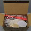 Complete Sourdough Starter Kit, Banneton Bread Proofing Basket with Glass Sourdough Starter Jar, Sourdough Bread Baking Supplies, 9'' Round Bread Proofing Basket, for Bread Making Baking Fermentation