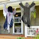 JOYIN 2 Pack 47" Halloween Climbing Zombies Wall Decoration Outdoor, Halloween Climbing Dead Zombie Decoration for Haunted House Prop, Yard Holiday Party Decor