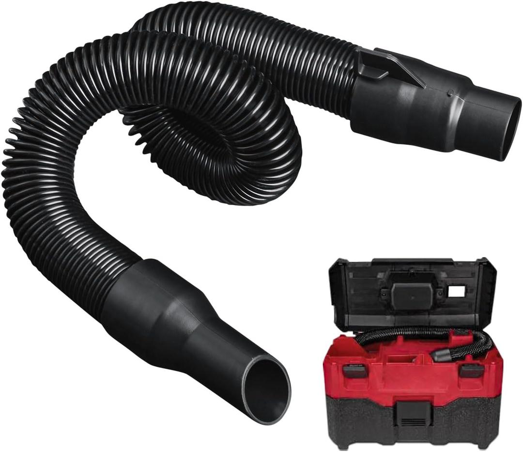 14-37-0105 Vacuum Hose Replacement for Milwaukee 0880-20 0970-20 18V/28V Wet/Dry Vac Hose (Internal Storage)