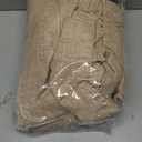 MIULEE Pinch Pleated Thick Linen Curtains 102 Inches Long 2 Panels for Living Room Bedroom, Linen Texture Pleat Drapes Memory Trained Light Filtering Brown Country Farmhouse Burlap Curtains with Hooks