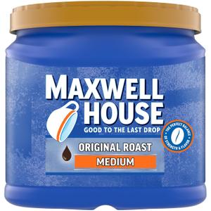 Maxwell House Medium Roast Original Roast Ground Coffee, 30.6 oz. Canister (30.6 Ounce (Pack of 1)), Best By: 22 FEB 2025 Maxwell House Medium Roast Original Roast Ground Coffee, 30.6 oz. Canister (30.6 Ounce (Pack of 1)), Best By: 22 FEB 2025