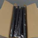 2 Pack Curtain Rods 36-91 Inch, Black 1 Inch Adjustable Heavy Duty Curtain Rods for Windows, Decorative Modern Window Treatment Rod, Splicing Metal Drapery Pole, Easy Installation