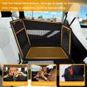 Large Dog Car Seat Cover with Dog Bed Mat for Back Seat Half - Single Seat Travel Hammock Extender, Waterproof Hard Bottom for  Large Dogs, Car SUV Truck Vehicle