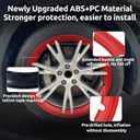 Wheel Rim Protector for Tesla Model Y Gemini 19 inch Apollo Wheels 2020-2024 Model Y Accessories All-in-one Car Tire Trim Rings Rim Case Hubcaps Wheel Cover