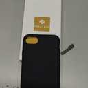 Miracase Ultra Slim Designed for iPhone SE 2022(3rd Gen)/iPhone SE 2020(2nd Gen)/iPhone 7/iPhone 8 Case with Screen Protector, Multi-Color Silicone Shockproof Phone Case(Black)