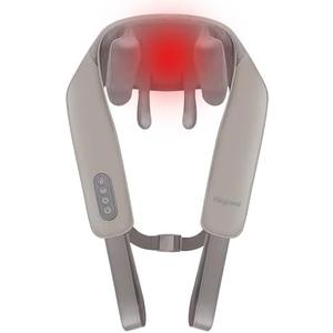 Cordless Neck Massager, Shiatsu Neck and Back Massager with Heat, Shoulder Massager, 4D Deep Kneading, Gifts