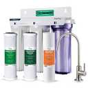 iSpring US31-NC Classic 3-Stage Under Sink Water Filtration System for Drinking, Reduces Chloramine, PFAS, Tankless Under Sink Water Filter, High Capacity Water Filter for Sink