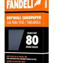 Fandeli | Multi-Purpose Sanding Paper | Grit 80 | 25 Sheets of 4-1/4 in.x 11 in | Perfect for Sanding Drywall | Hand Sanding | Orbital Sanders