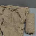 ZNSAYOTX Stretch Individual Cushion Covers Sofa Cushion Couch Seat Covers Slipcovers Soft Replacement Unique Pattern Furniture Protector with Elastic Bottom (Khaki, 3 Pc Cushion Cover)