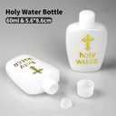 5Pcs Holy Water Bottles Holy Water Empty Containers 60ml Holy Water Plastic Bottle